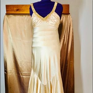Champagne Gold Silk Gown